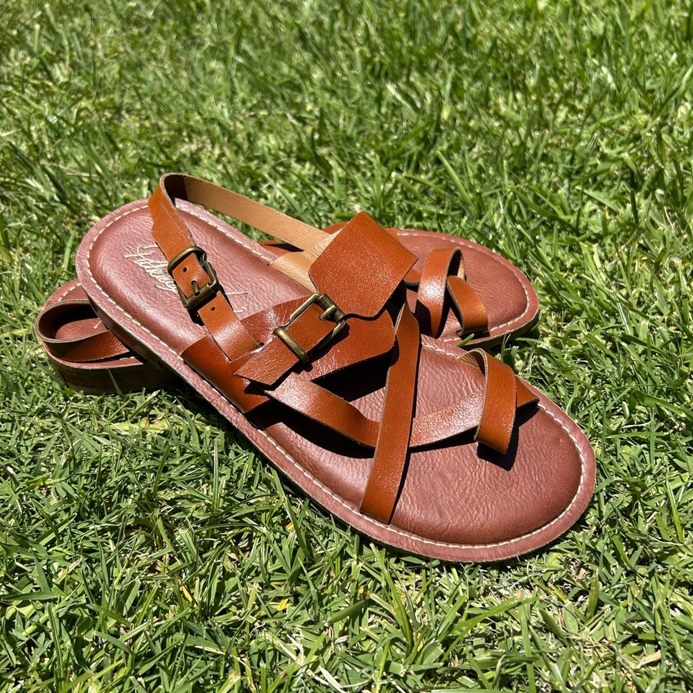 Patricia Nash Brown Leather Sandals